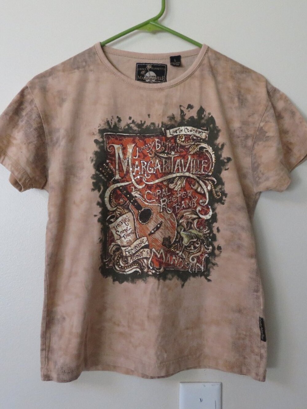 Jimmy Buffett Margaritaville Rhinestone Tshirt Official Merch